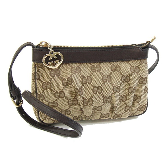 GUCCI Brown Leather Shoulder Bag - Picture 1 of 9